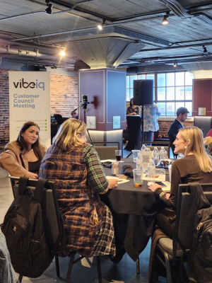 Roundtable breakout session at VibeIQ's 2025 Customer Council in Nashville, TN.