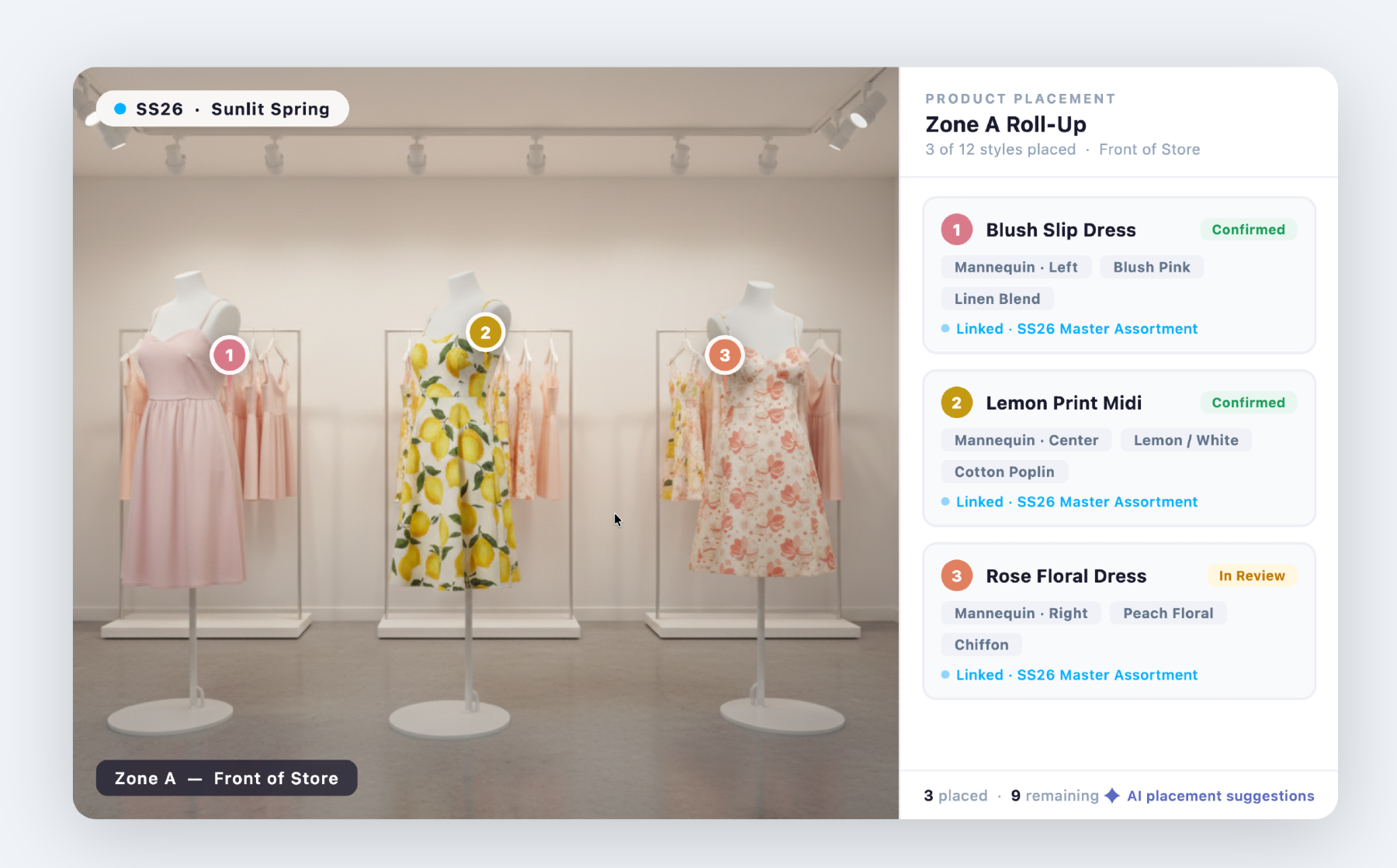 Retail visualization floor plan